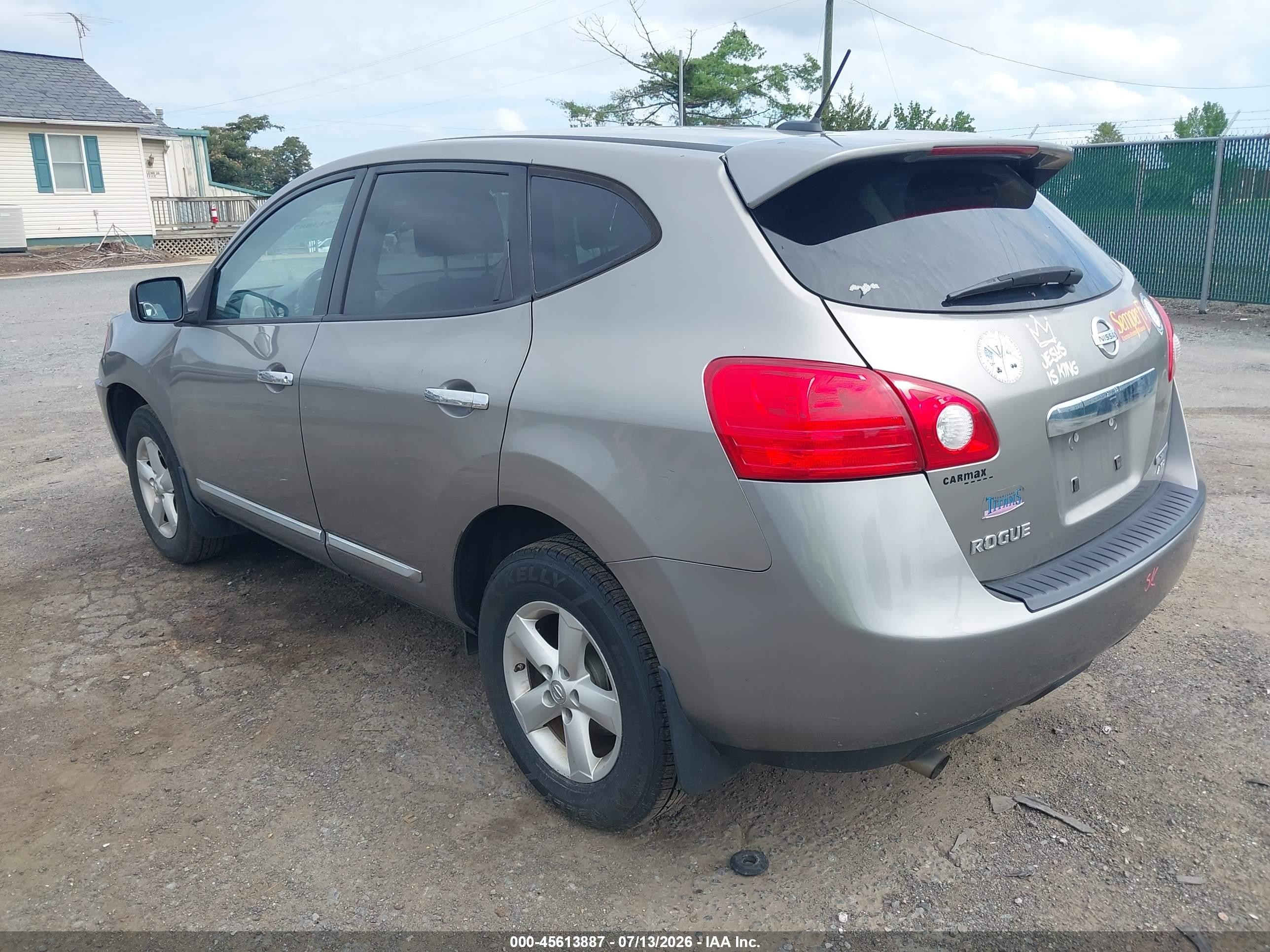 2012 Nissan Rogue S Gray vin: JN8AS5MV8CW380213