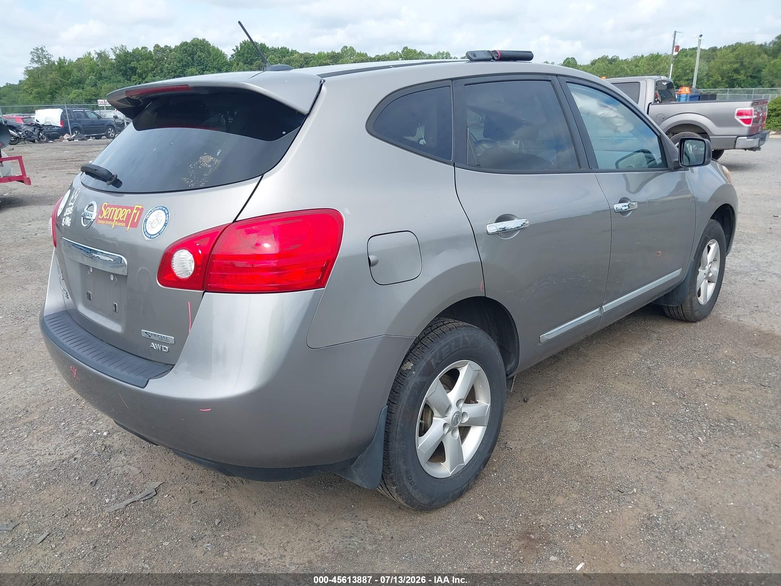 2012 Nissan Rogue S Gray vin: JN8AS5MV8CW380213