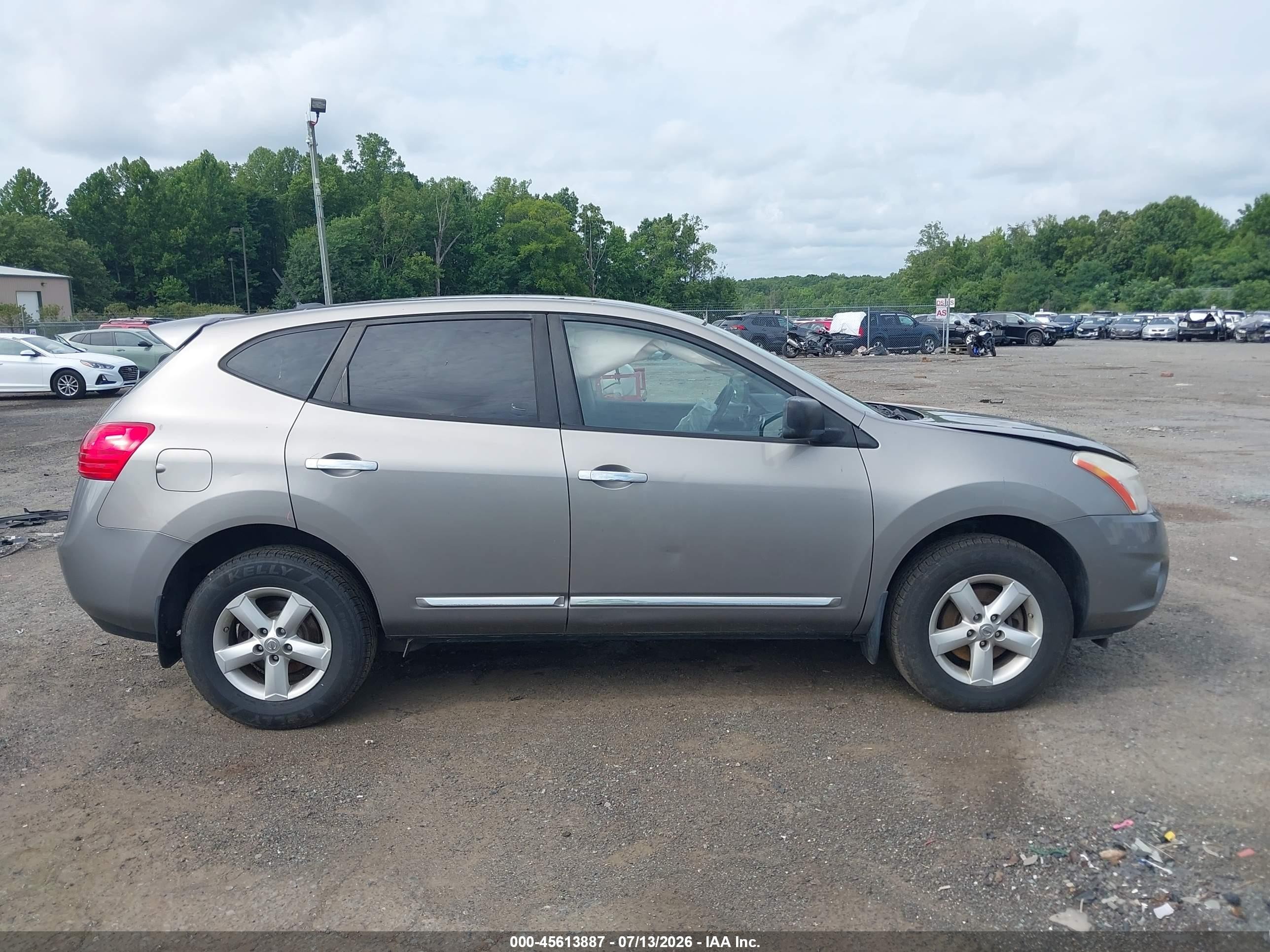 2012 Nissan Rogue S Gray vin: JN8AS5MV8CW380213