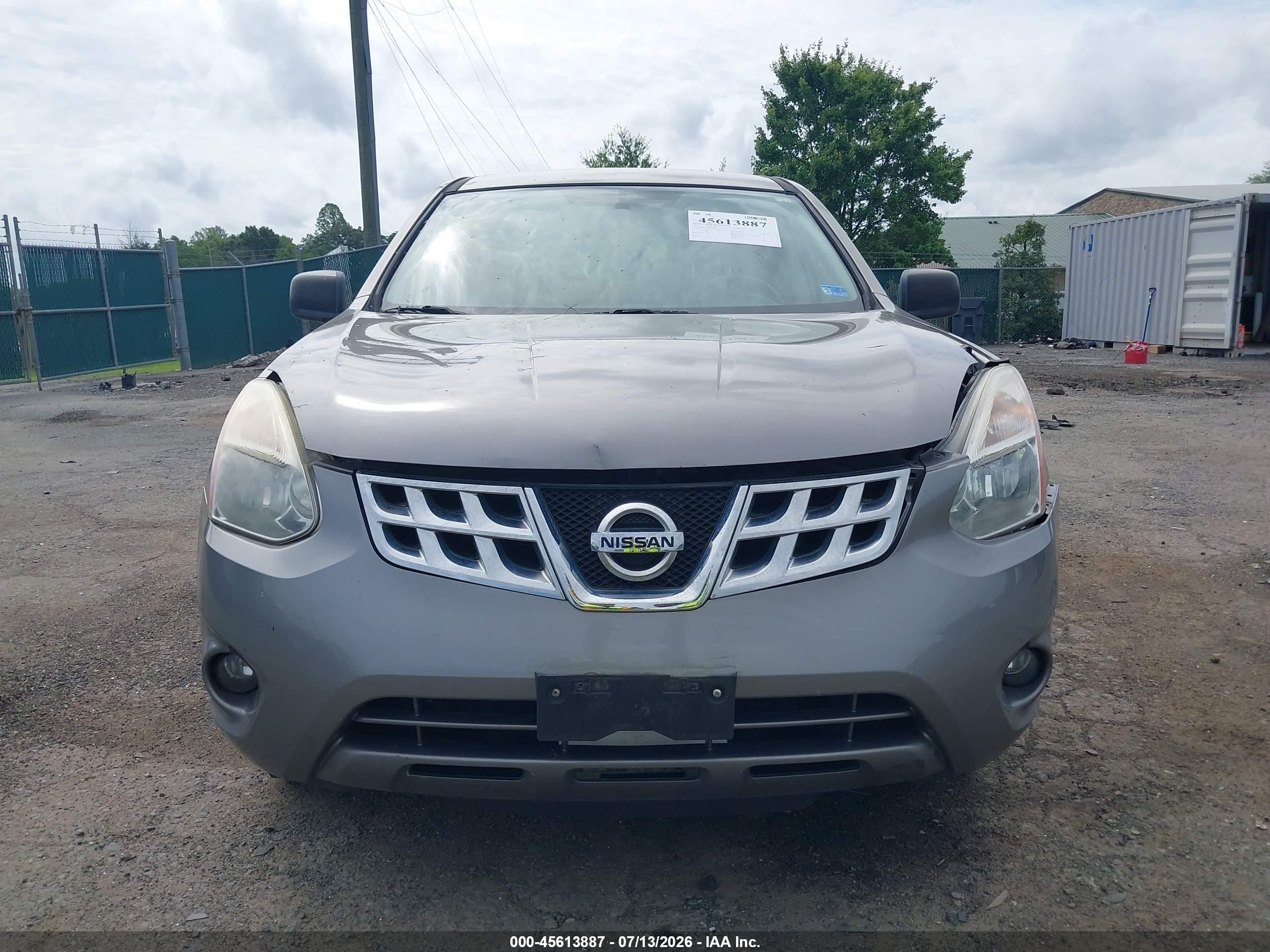 2012 Nissan Rogue S Gray vin: JN8AS5MV8CW380213