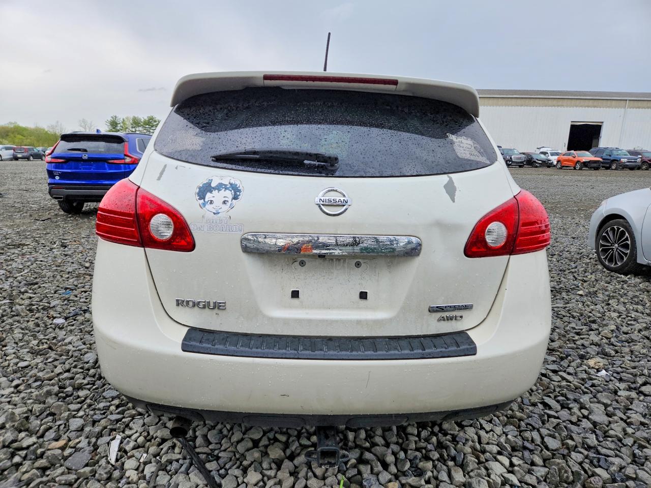 2012 Nissan Rogue S White vin: JN8AS5MV8CW391700