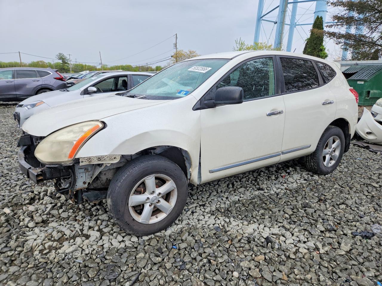 2012 Nissan Rogue S White vin: JN8AS5MV8CW391700