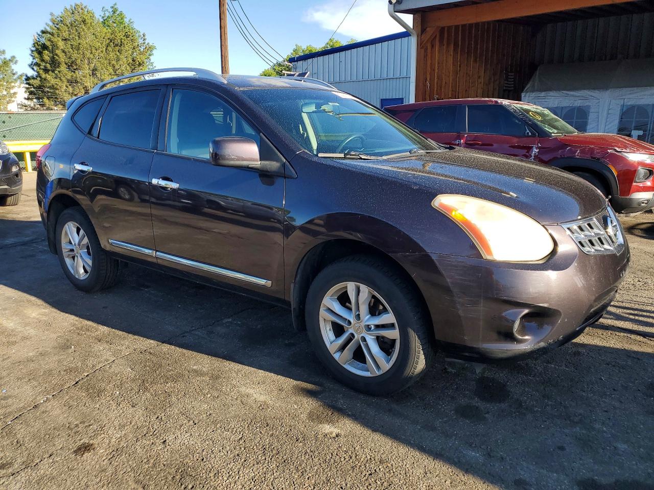 2012 Nissan Rogue S Purple vin: JN8AS5MV8CW392538