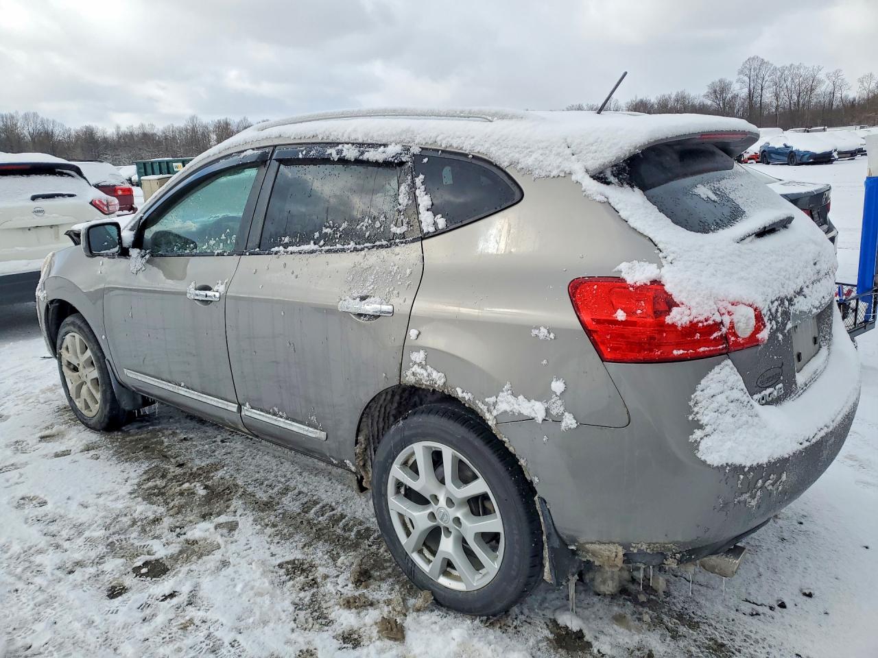2012 Nissan Rogue S Silver vin: JN8AS5MV8CW392720