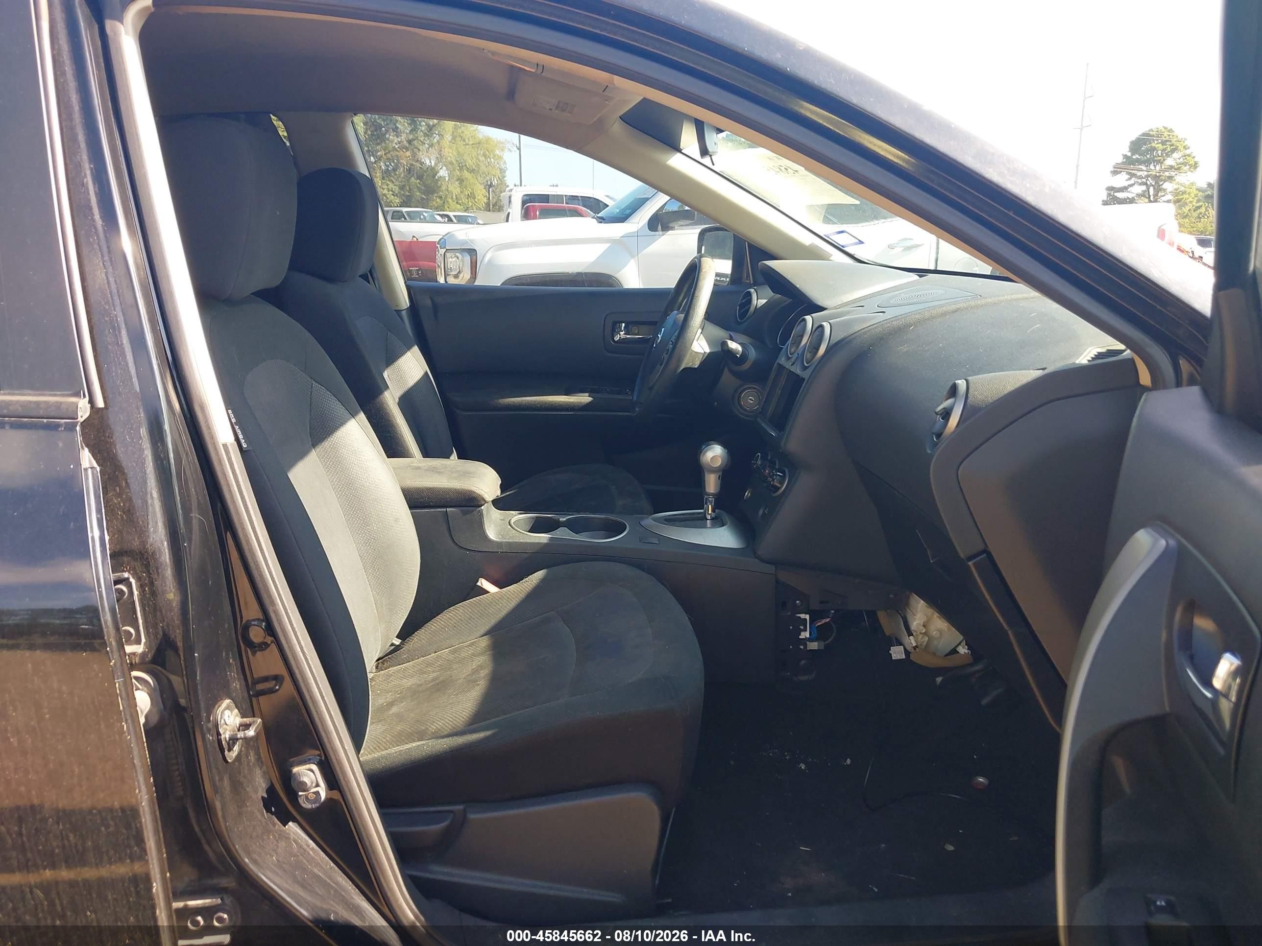 2012 Nissan Rogue S Black vin: JN8AS5MV8CW392815