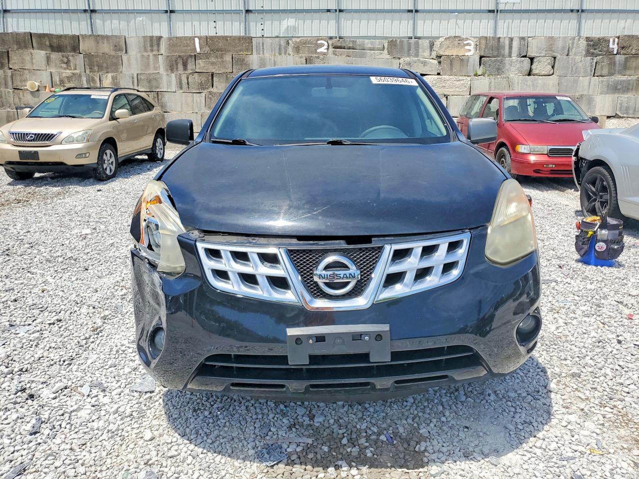 2012 Nissan Rogue S Black vin: JN8AS5MV8CW395990