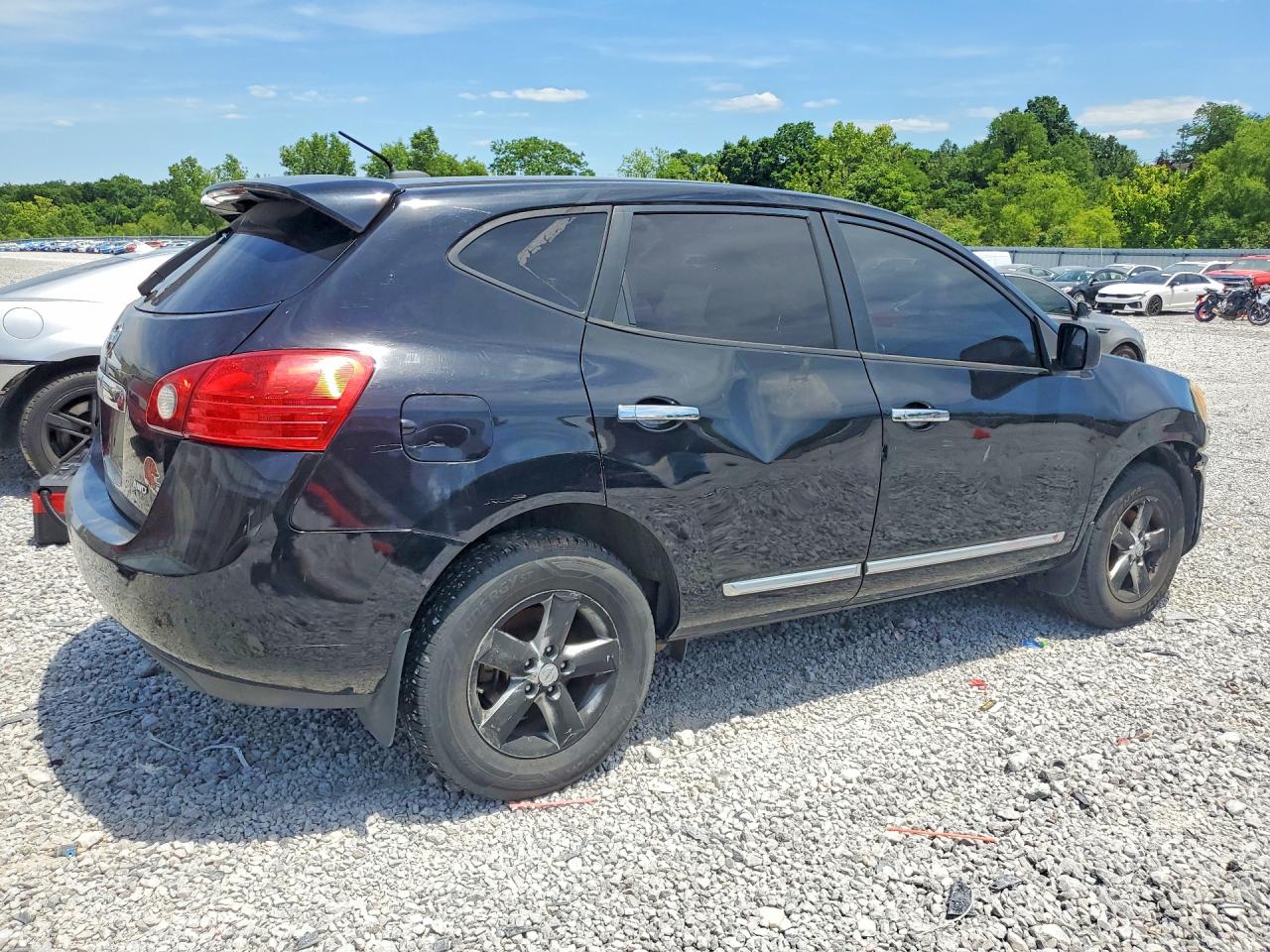2012 Nissan Rogue S Black vin: JN8AS5MV8CW395990