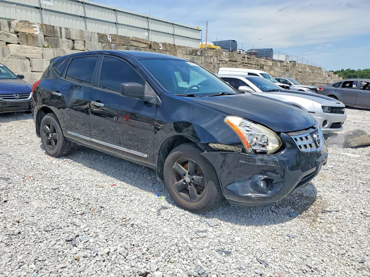 2012 Nissan Rogue S Black vin: JN8AS5MV8CW395990