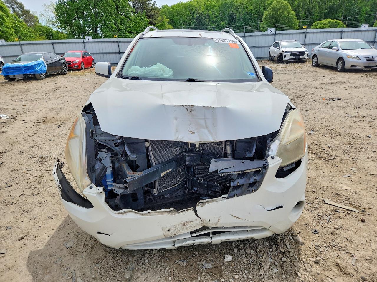 2012 Nissan Rogue S Белый vin: JN8AS5MV8CW396234