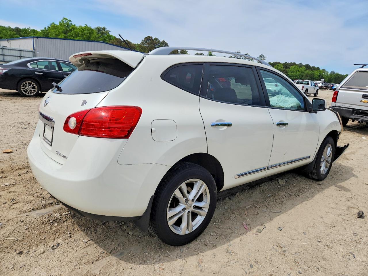 2012 Nissan Rogue S Белый vin: JN8AS5MV8CW396234