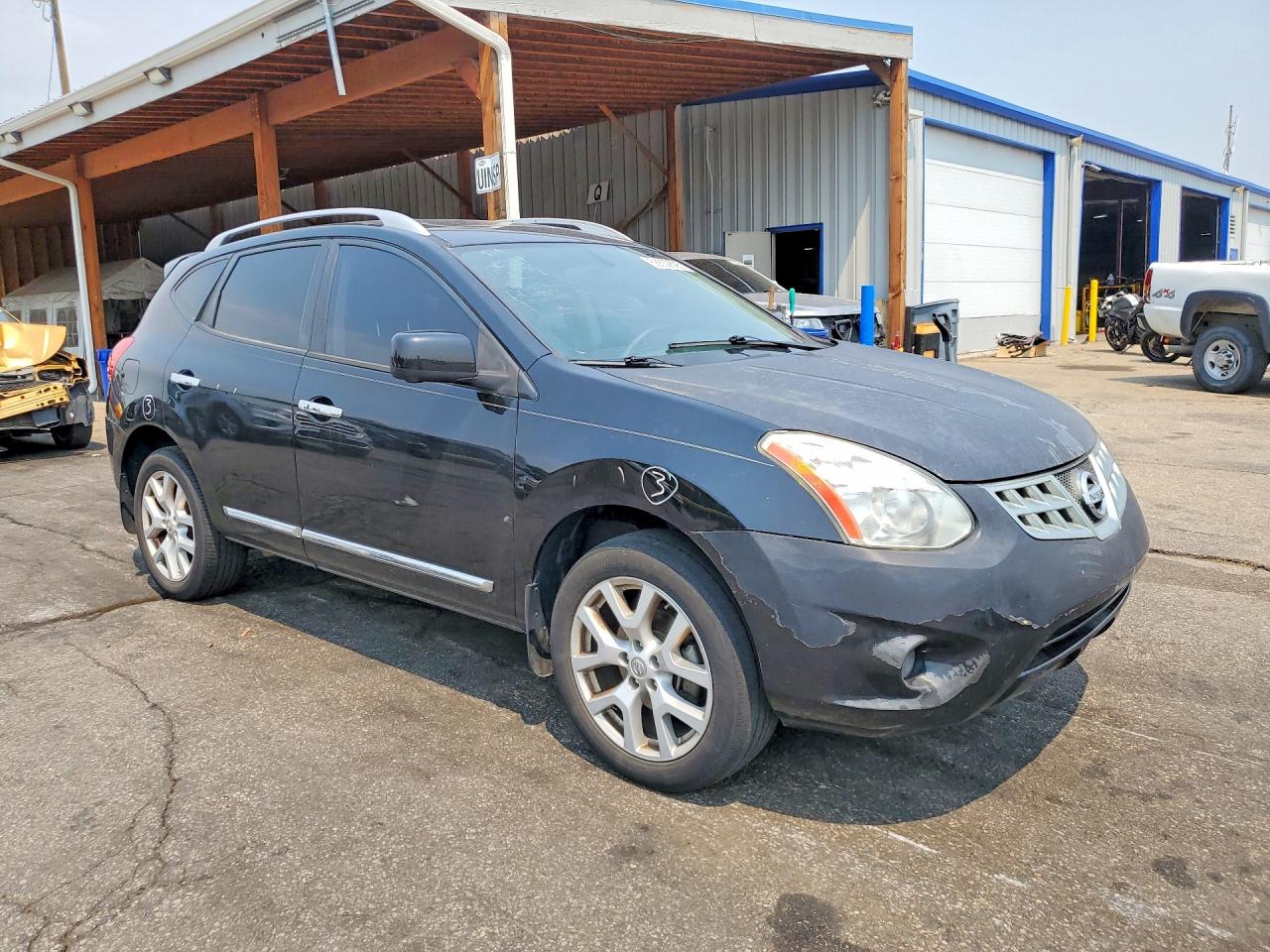 2012 Nissan Rogue S Black vin: JN8AS5MV8CW399554