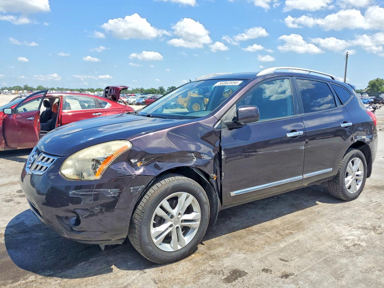 2012 Nissan Rogue S Brown vin: JN8AS5MV8CW400749