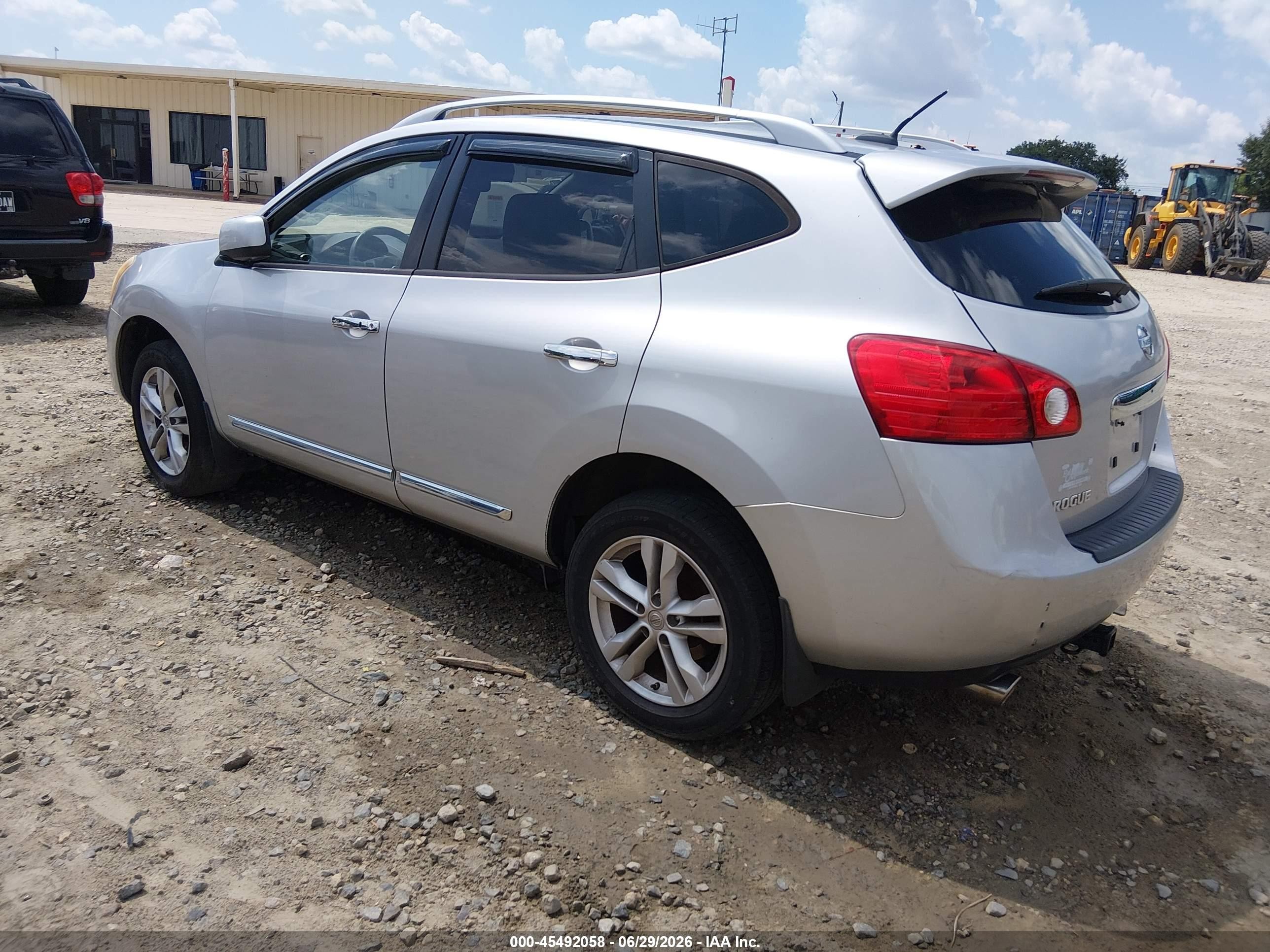 2012 Nissan Rogue Sv Silver vin: JN8AS5MV8CW403912