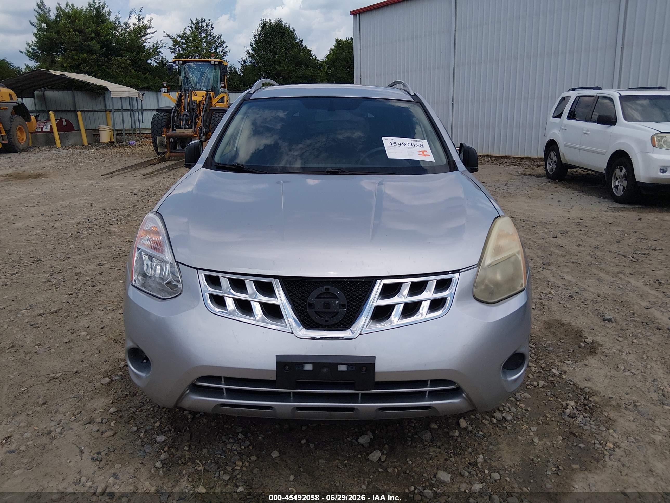 2012 Nissan Rogue Sv Silver vin: JN8AS5MV8CW403912
