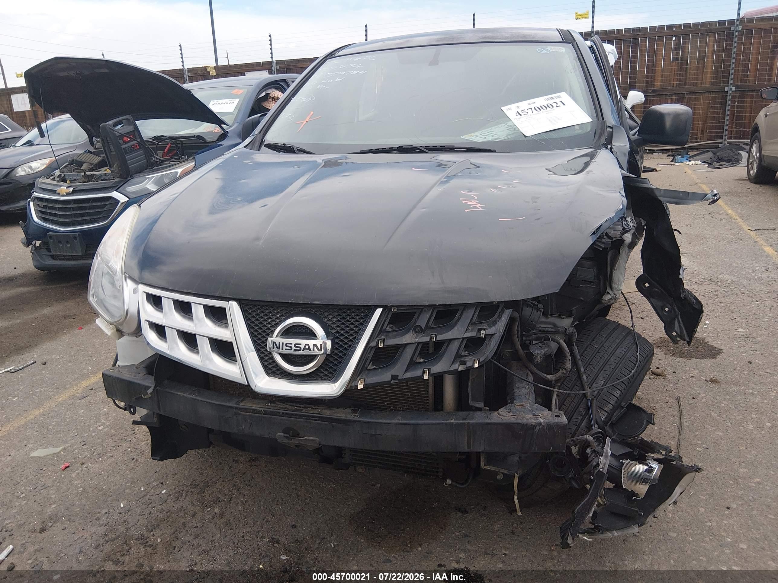 2012 Nissan Rogue S Black vin: JN8AS5MV8CW415347