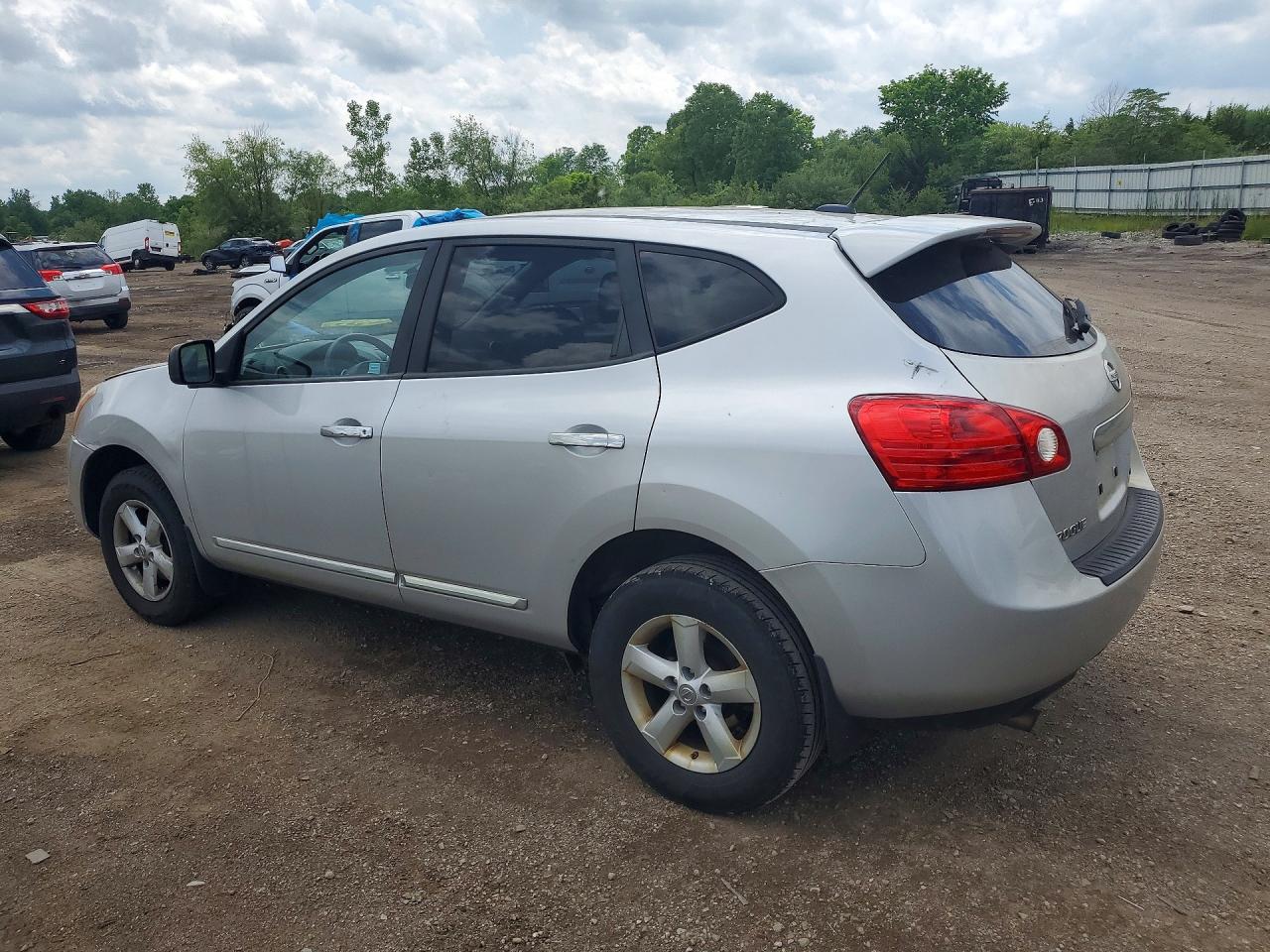 2012 Nissan Rogue S Silver vin: JN8AS5MV8CW703966