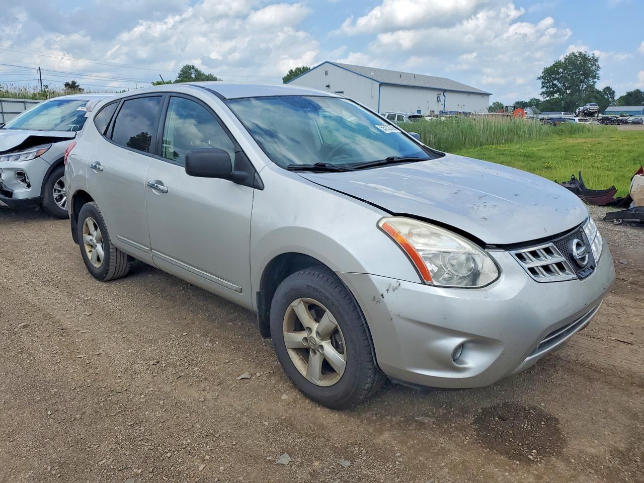 2012 Nissan Rogue S Silver vin: JN8AS5MV8CW703966