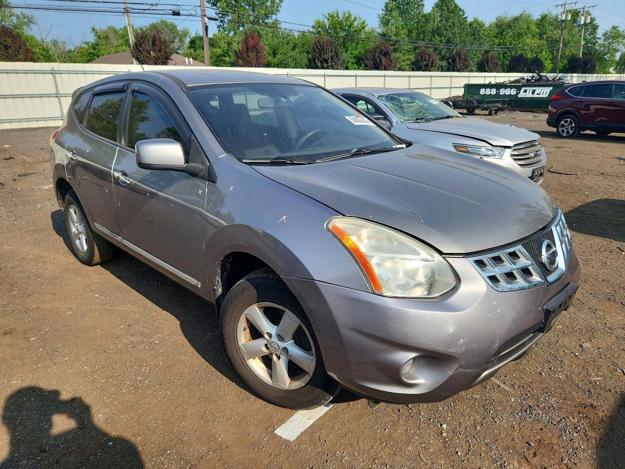 2013 Nissan Rogue S Gray vin: JN8AS5MV8DW103272