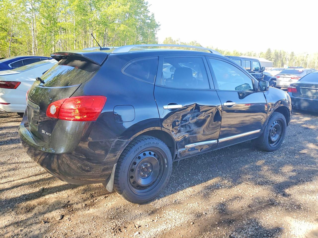 2013 Nissan Rogue S Black vin: JN8AS5MV8DW105703