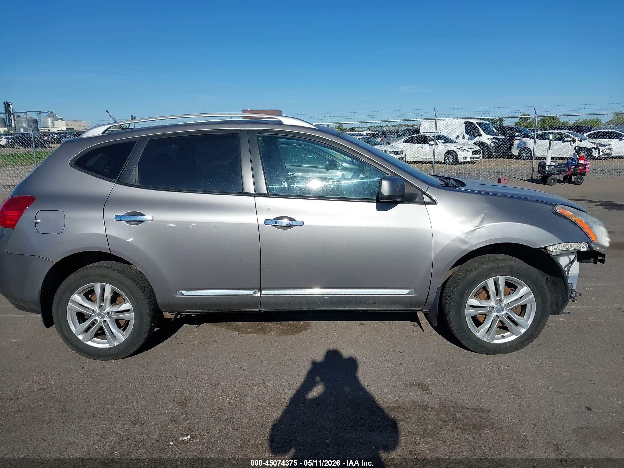 2013 Nissan Rogue Sv Gray vin: JN8AS5MV8DW120783