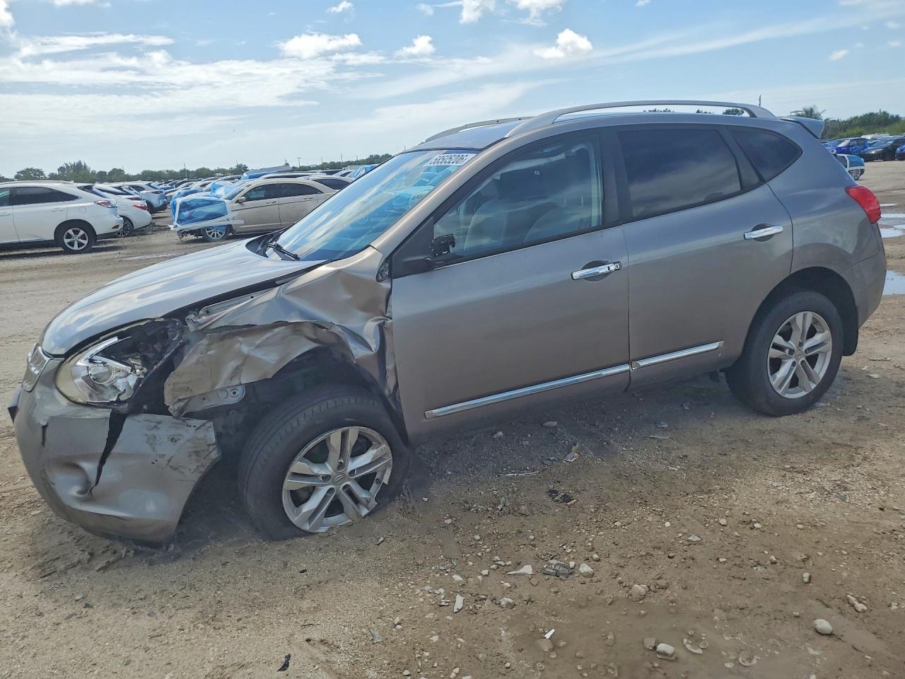 2013 Nissan Rogue S Gray vin: JN8AS5MV8DW125837