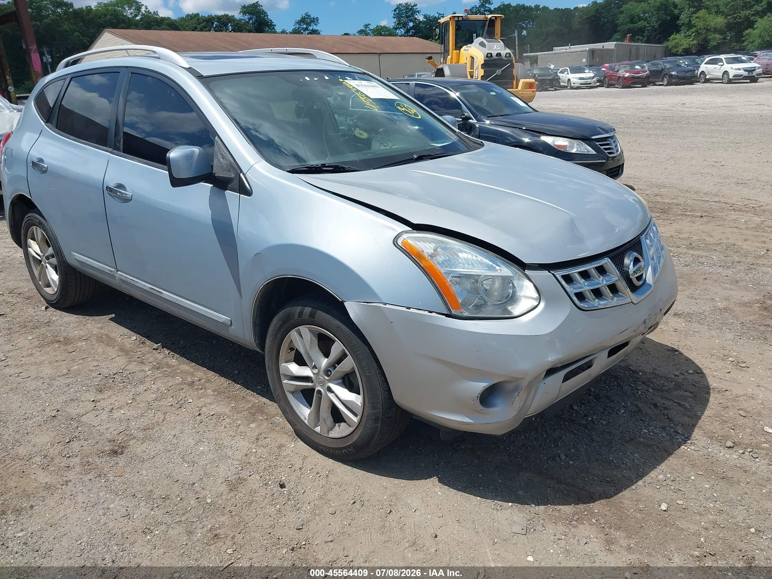 2013 Nissan Rogue Sv Серебряный vin: JN8AS5MV8DW129077