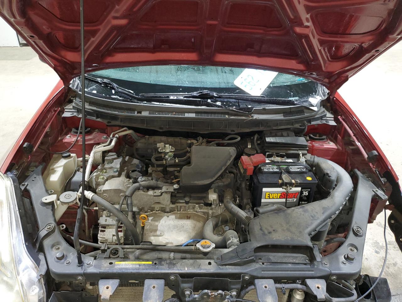 2013 Nissan Rogue S Red vin: JN8AS5MV8DW131928