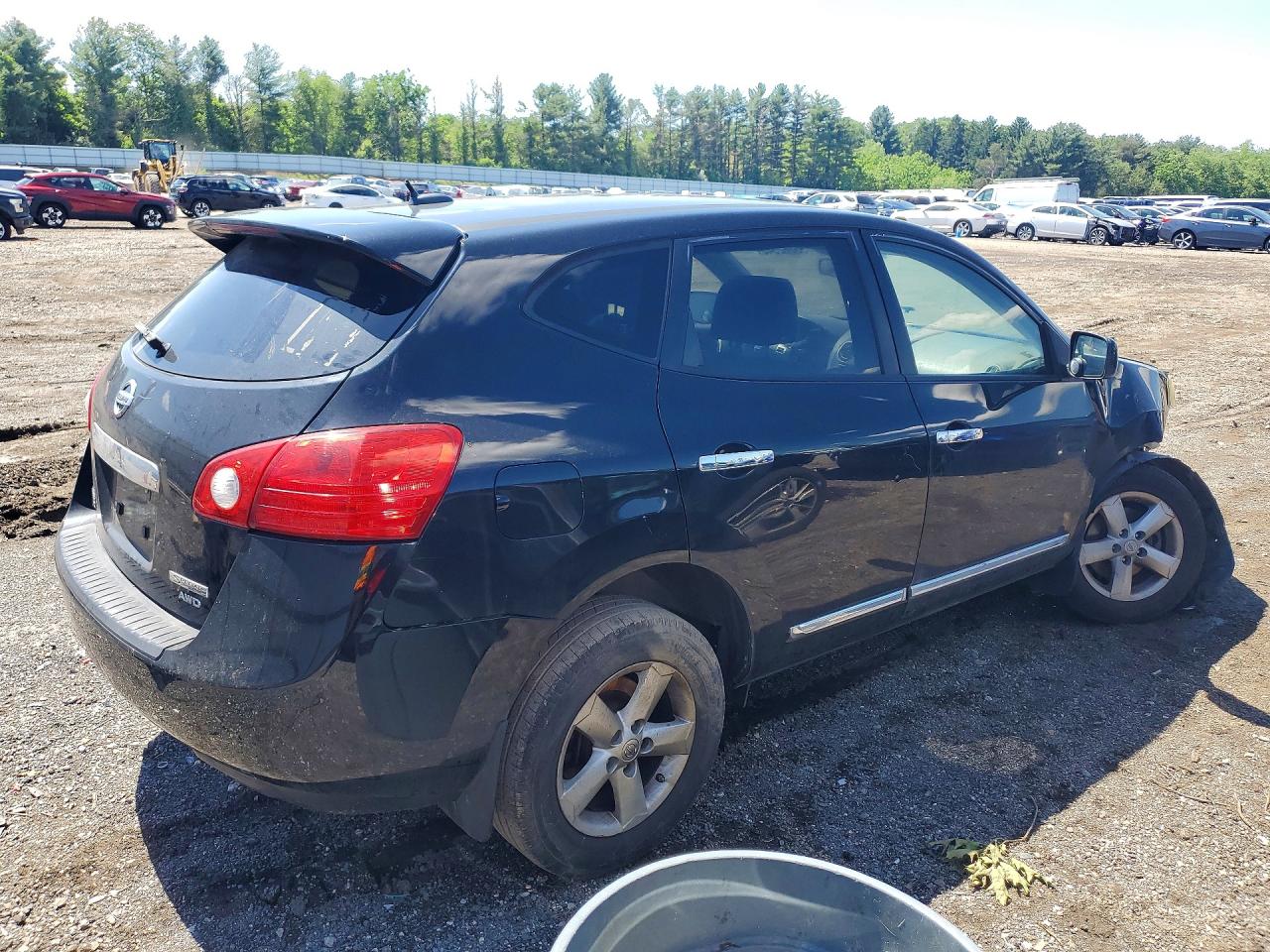 2013 Nissan Rogue S Black vin: JN8AS5MV8DW137907