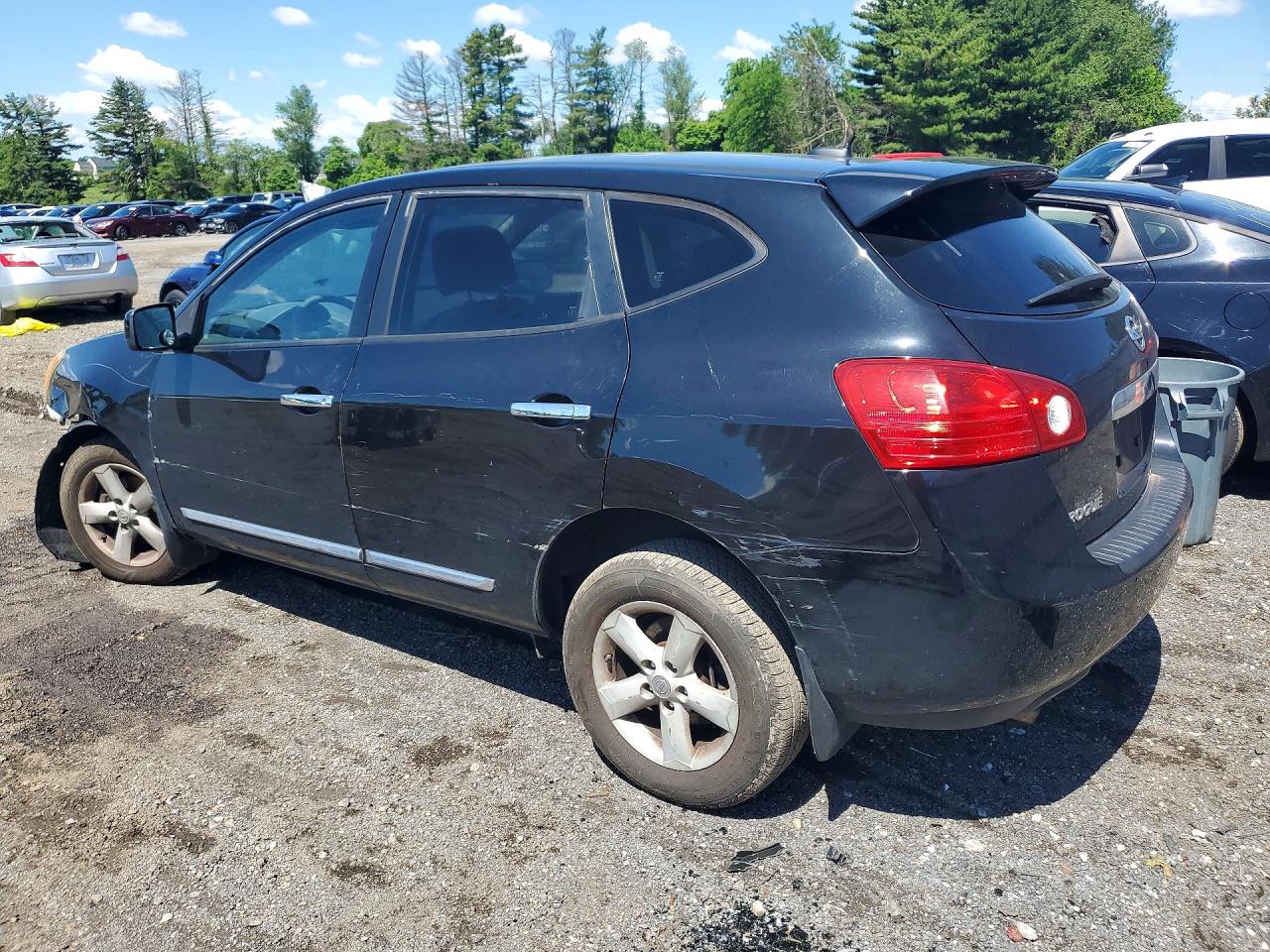 2013 Nissan Rogue S Black vin: JN8AS5MV8DW137907