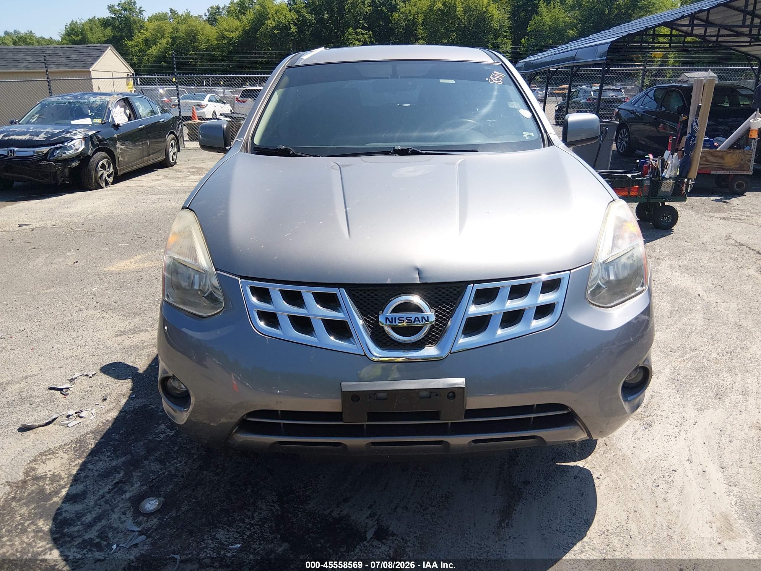 2013 Nissan Rogue S Gray vin: JN8AS5MV8DW139091