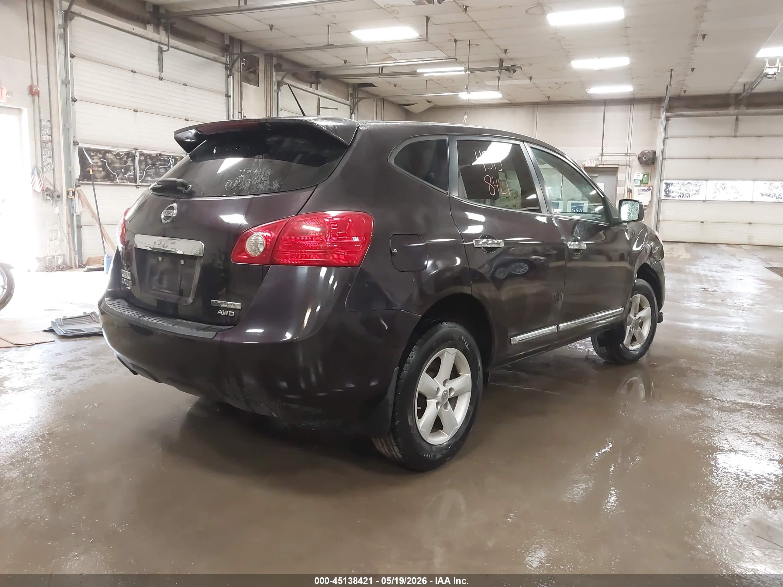 2013 Nissan Rogue S Maroon vin: JN8AS5MV8DW140841