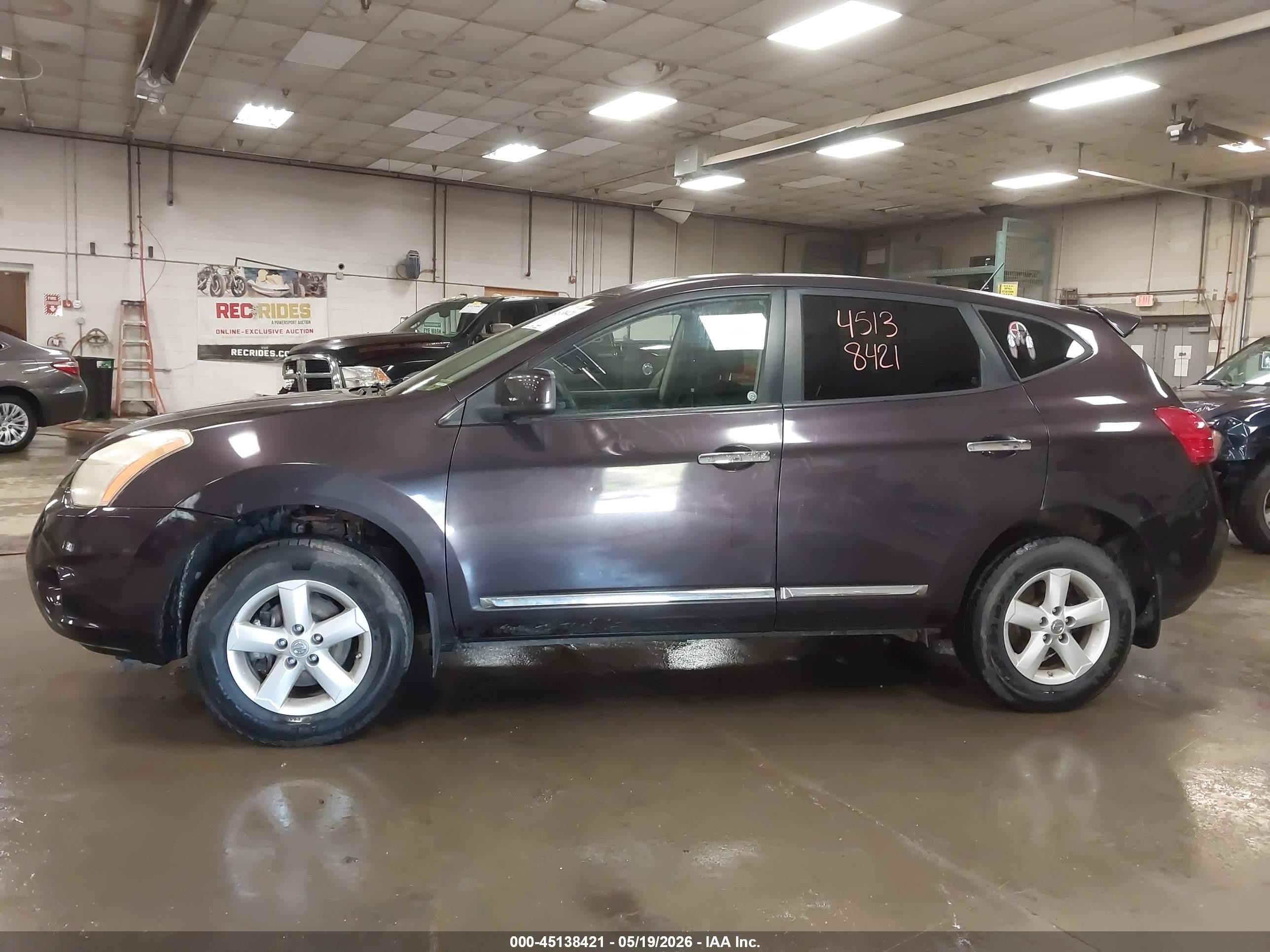 2013 Nissan Rogue S Maroon vin: JN8AS5MV8DW140841