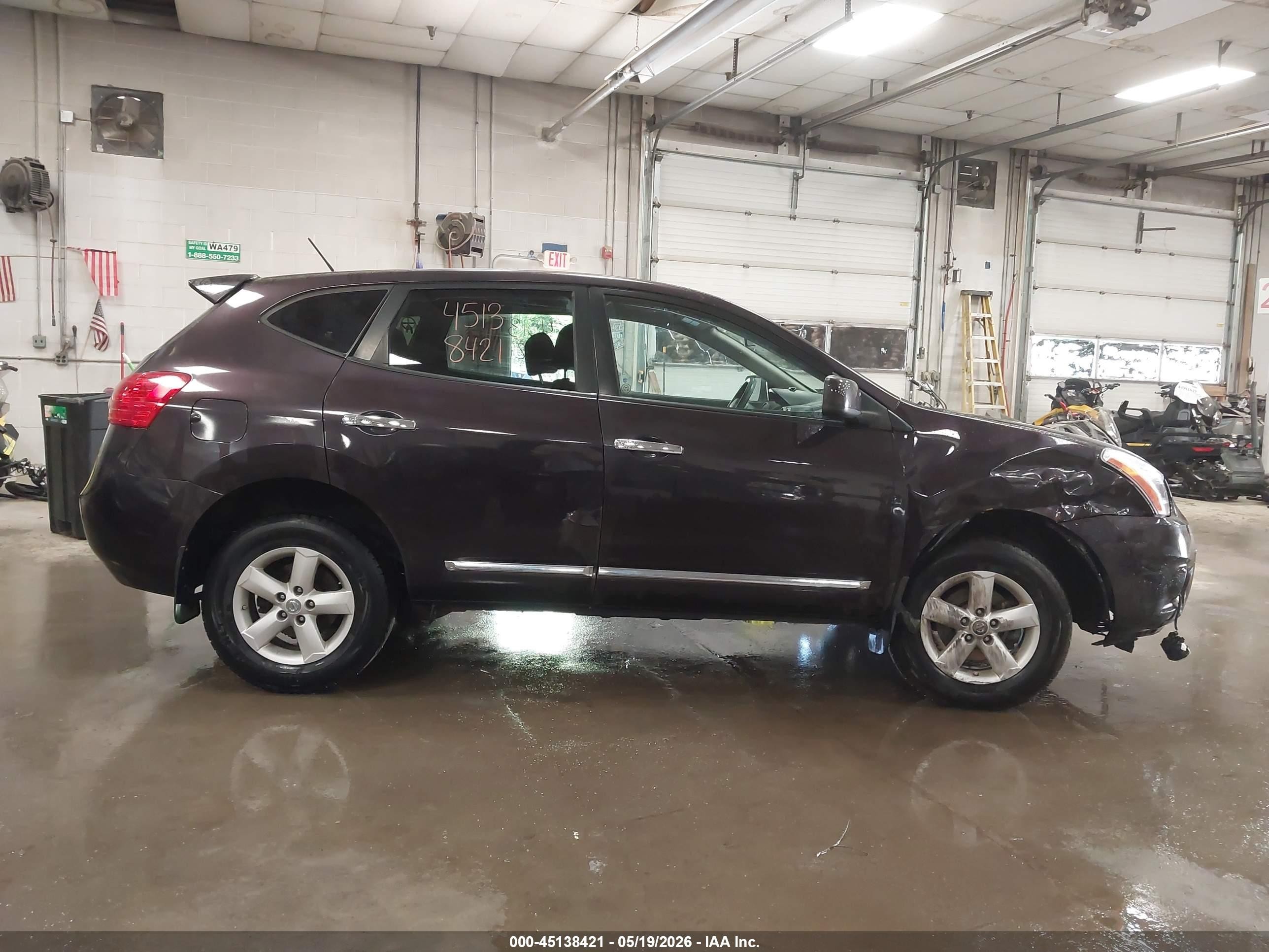 2013 Nissan Rogue S Maroon vin: JN8AS5MV8DW140841