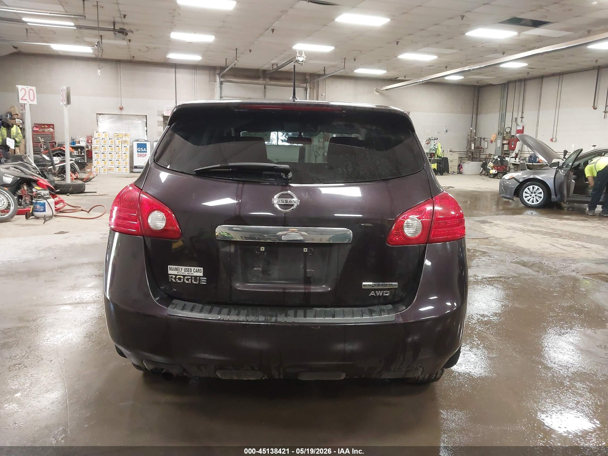 2013 Nissan Rogue S Maroon vin: JN8AS5MV8DW140841