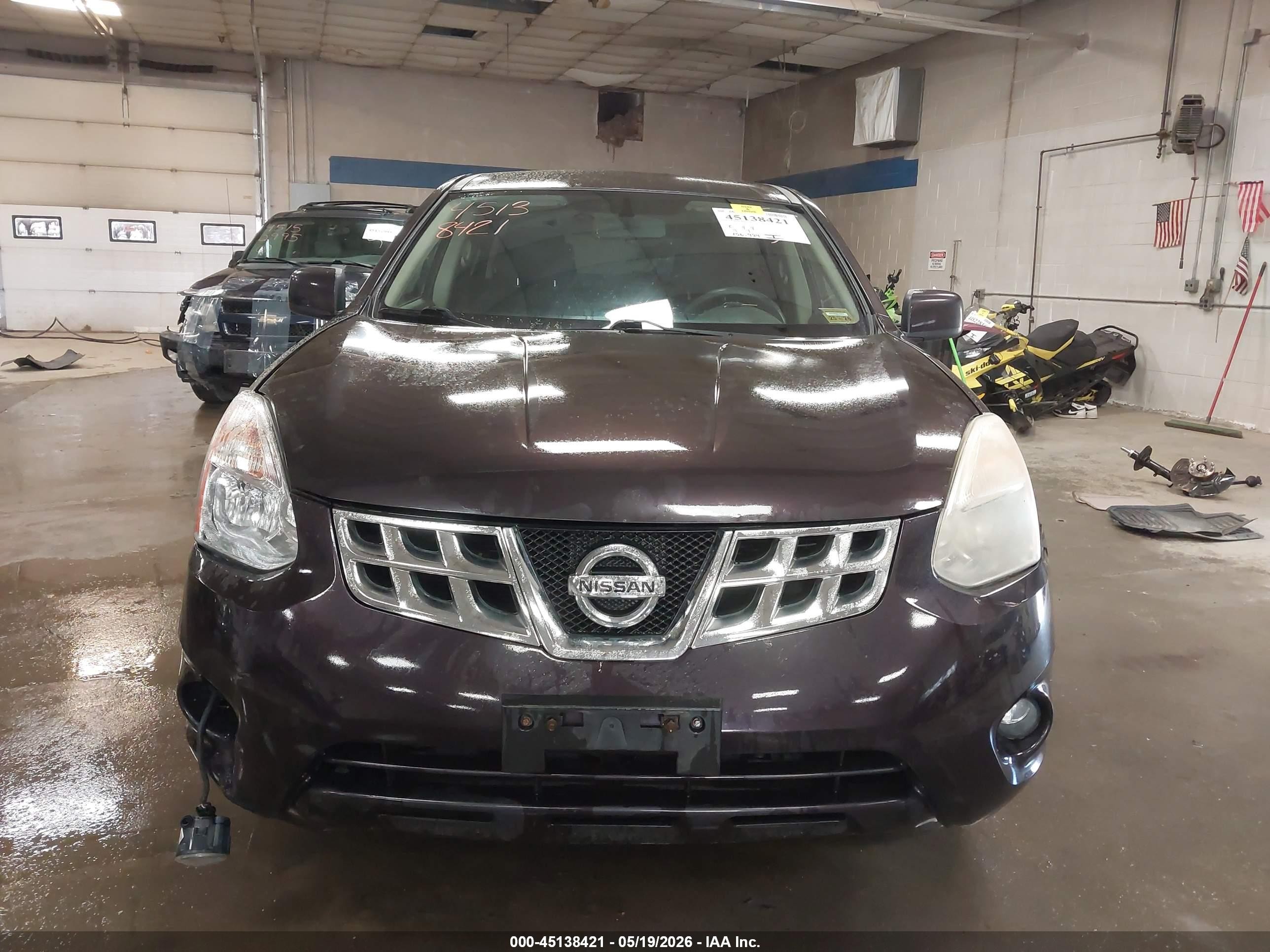 2013 Nissan Rogue S Maroon vin: JN8AS5MV8DW140841