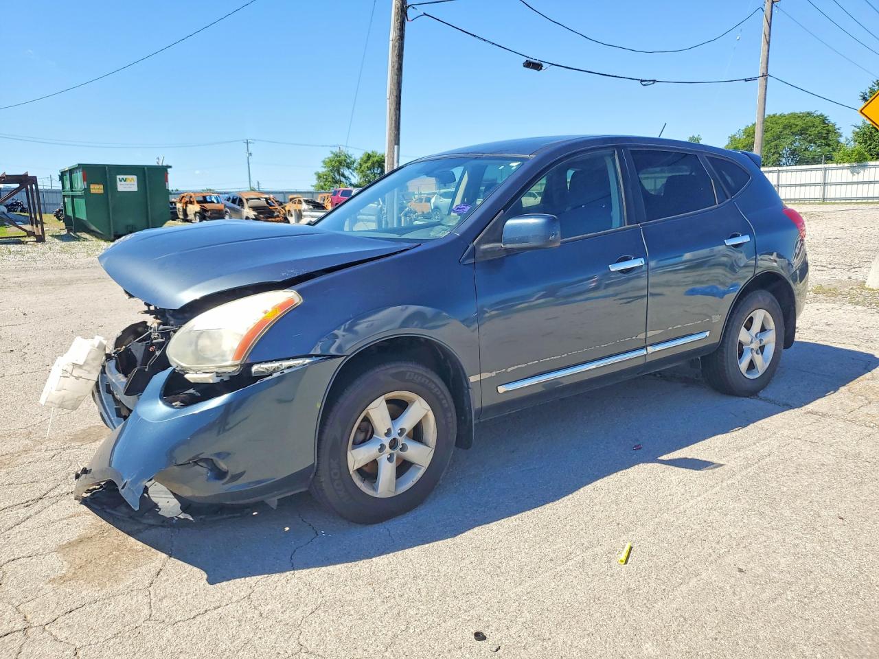 2013 Nissan Rogue S Синий vin: JN8AS5MV8DW150088