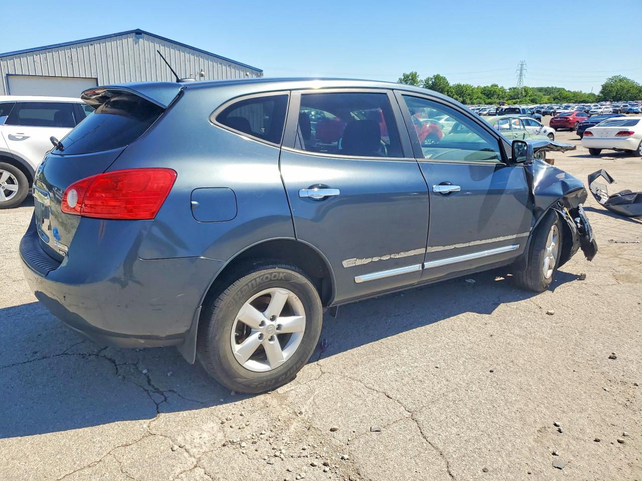 2013 Nissan Rogue S Blue vin: JN8AS5MV8DW150088