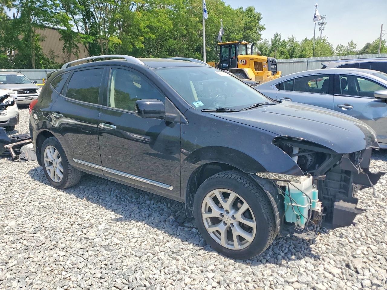 2013 Nissan Rogue S Черный vin: JN8AS5MV8DW609152