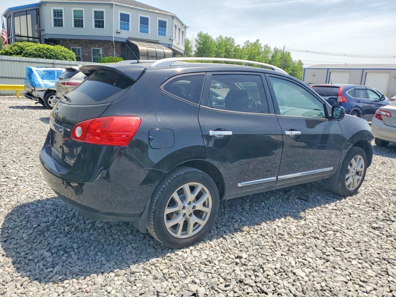 2013 Nissan Rogue S Черный vin: JN8AS5MV8DW609152