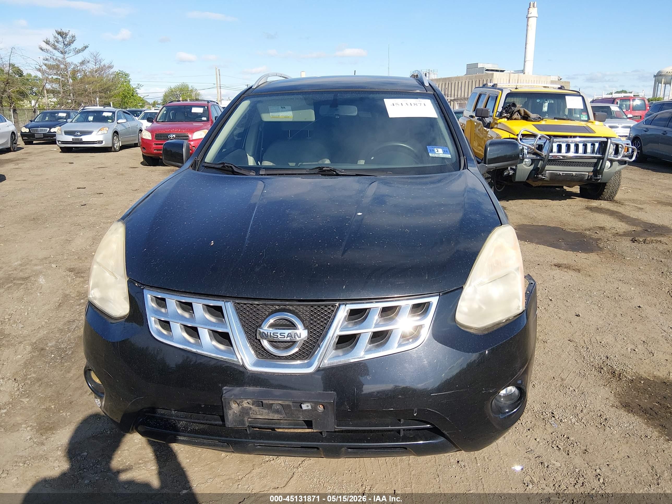 2013 Nissan Rogue S Black vin: JN8AS5MV8DW611841