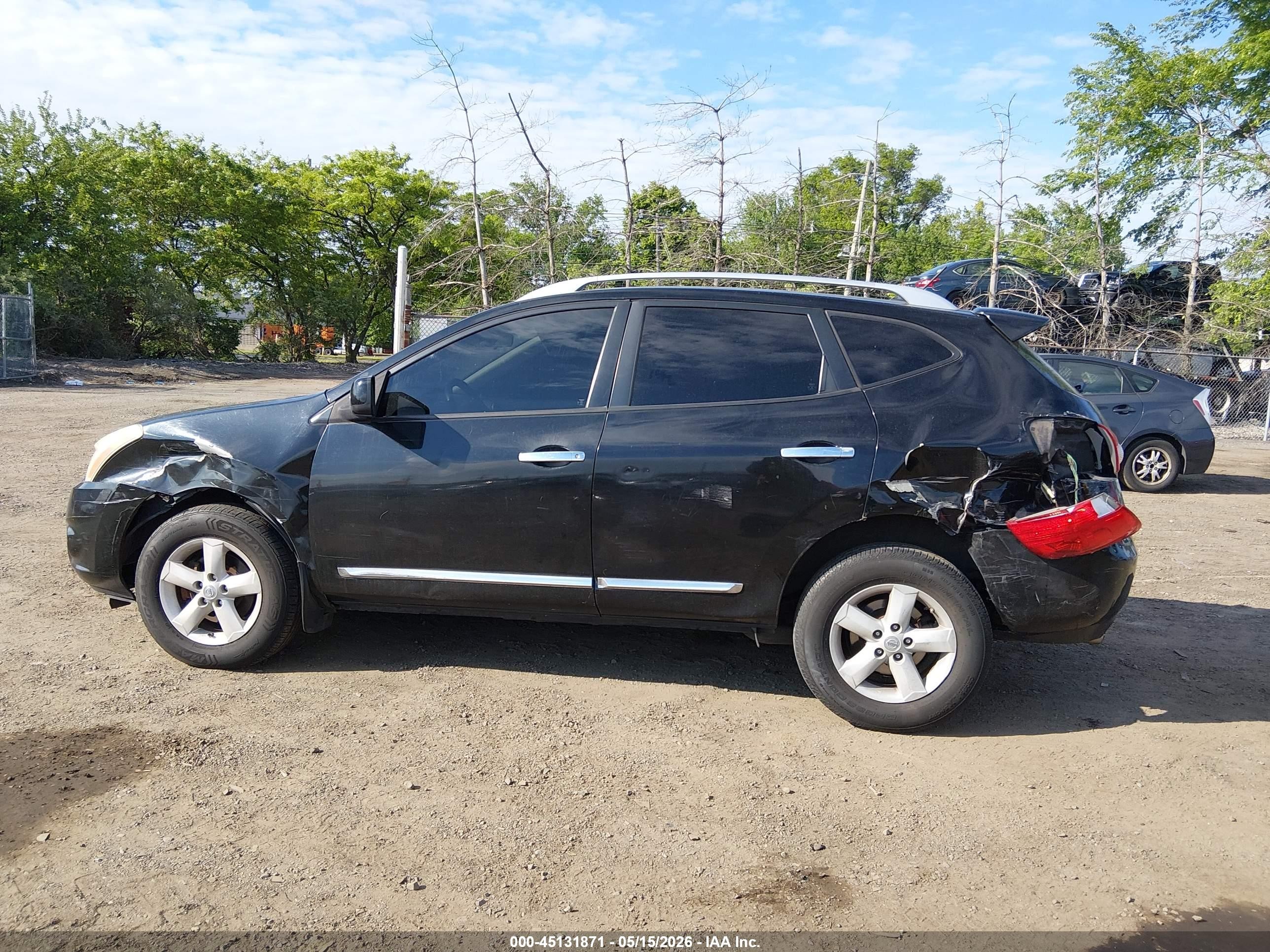 2013 Nissan Rogue S Black vin: JN8AS5MV8DW611841