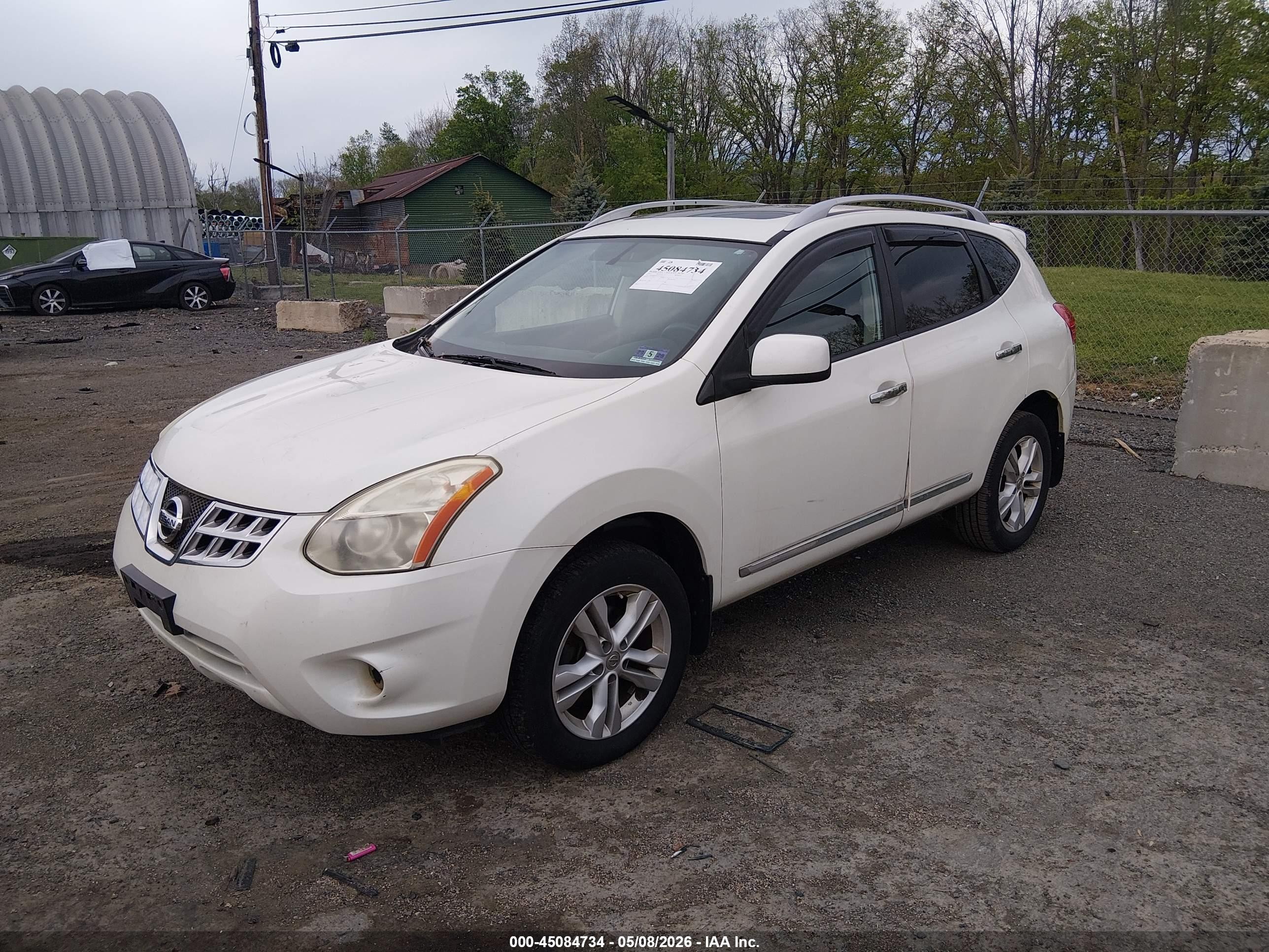 2013 Nissan Rogue Sv White vin: JN8AS5MV8DW612343