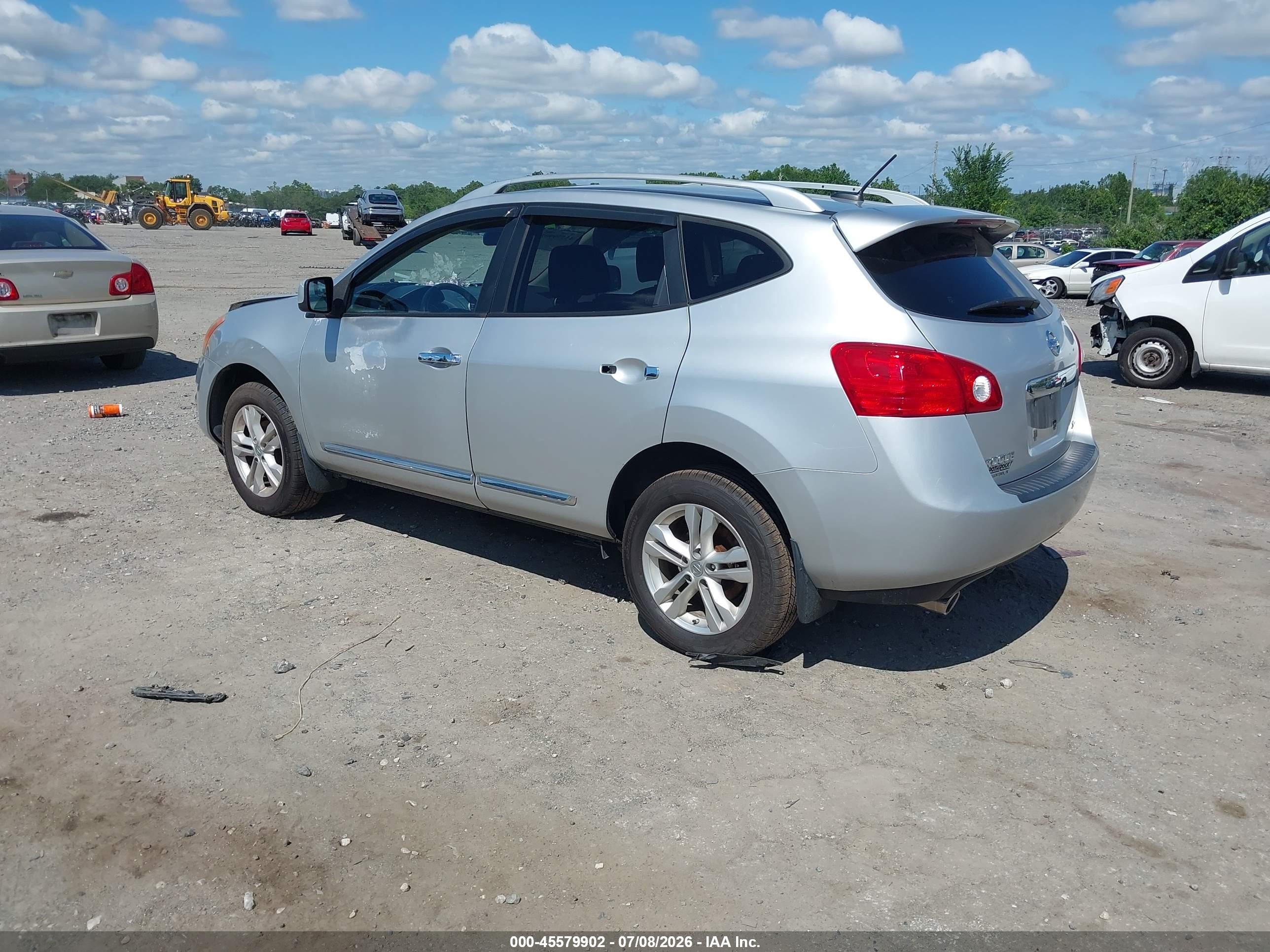 2013 Nissan Rogue Sv Silver vin: JN8AS5MV8DW617414