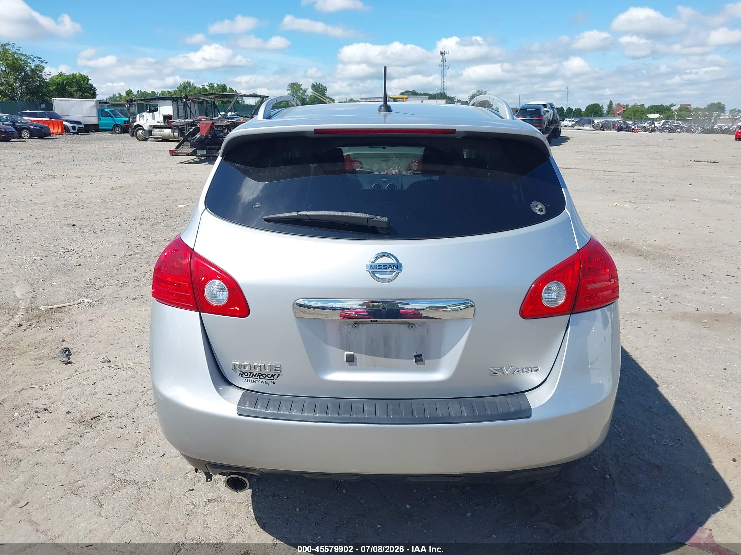 2013 Nissan Rogue Sv Silver vin: JN8AS5MV8DW617414