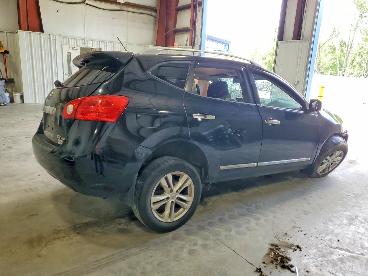 2013 Nissan Rogue S Black vin: JN8AS5MV8DW621950