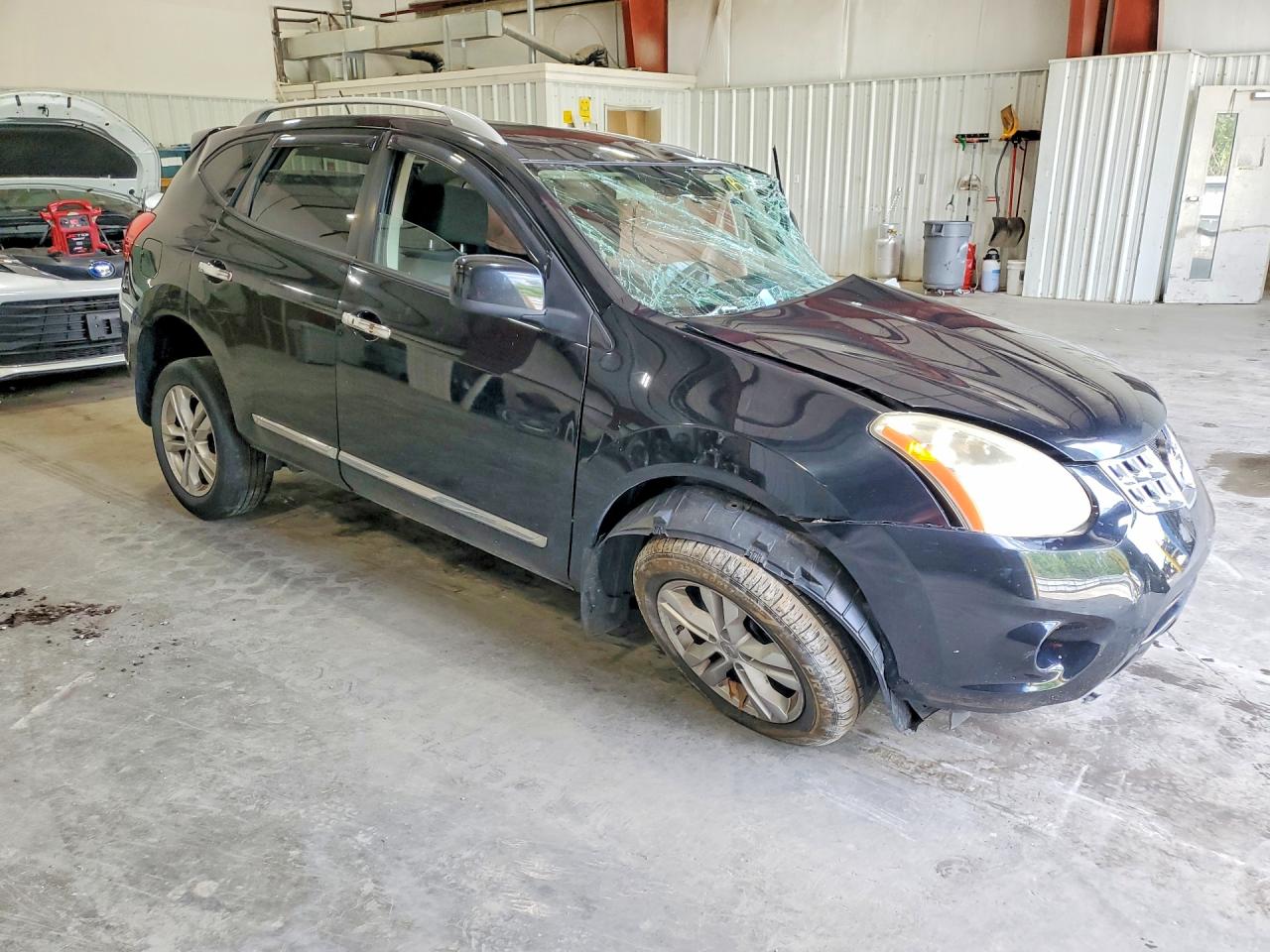 2013 Nissan Rogue S Black vin: JN8AS5MV8DW621950