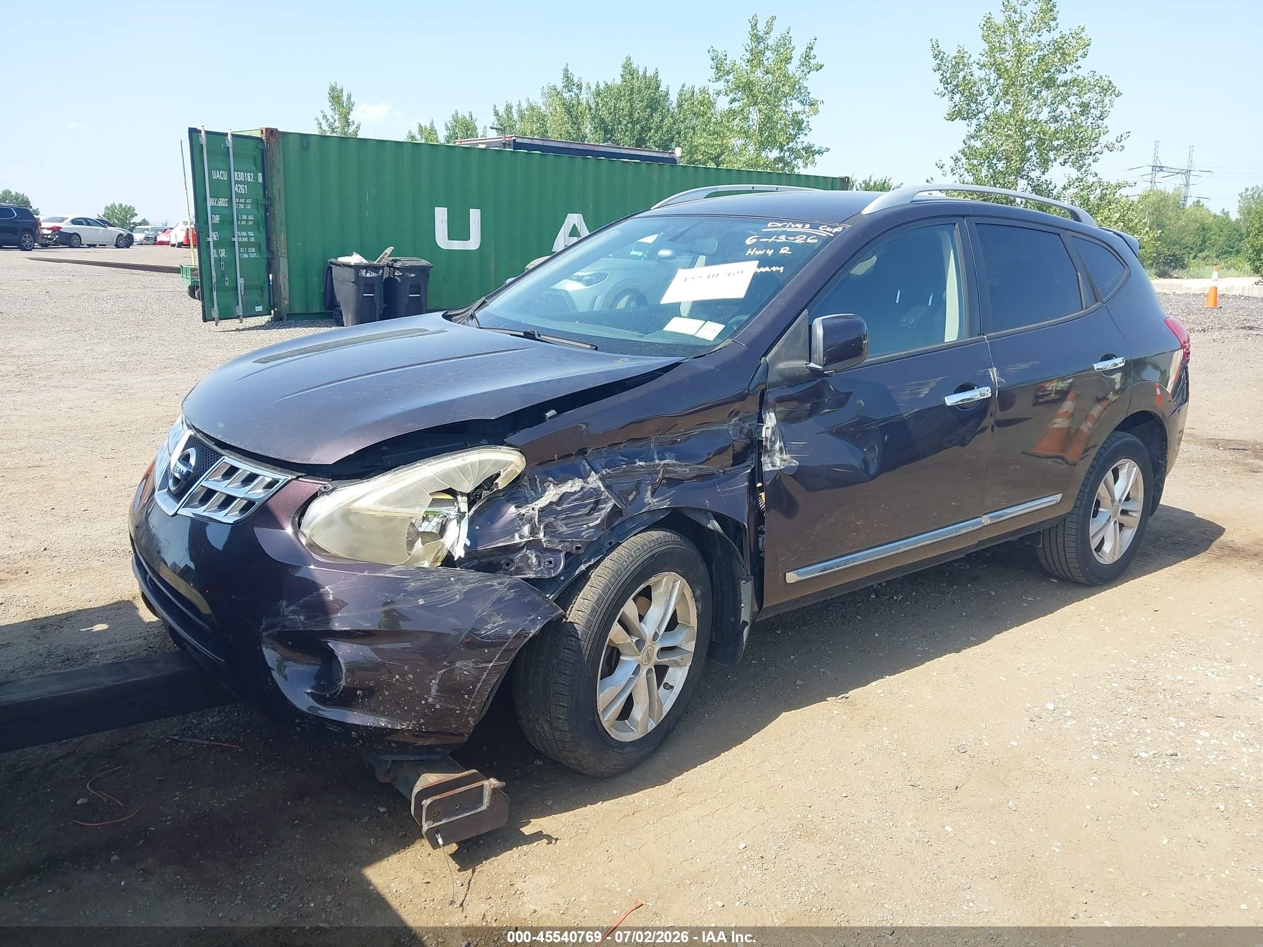 2013 Nissan Rogue Sv Dark Brown vin: JN8AS5MV8DW624783