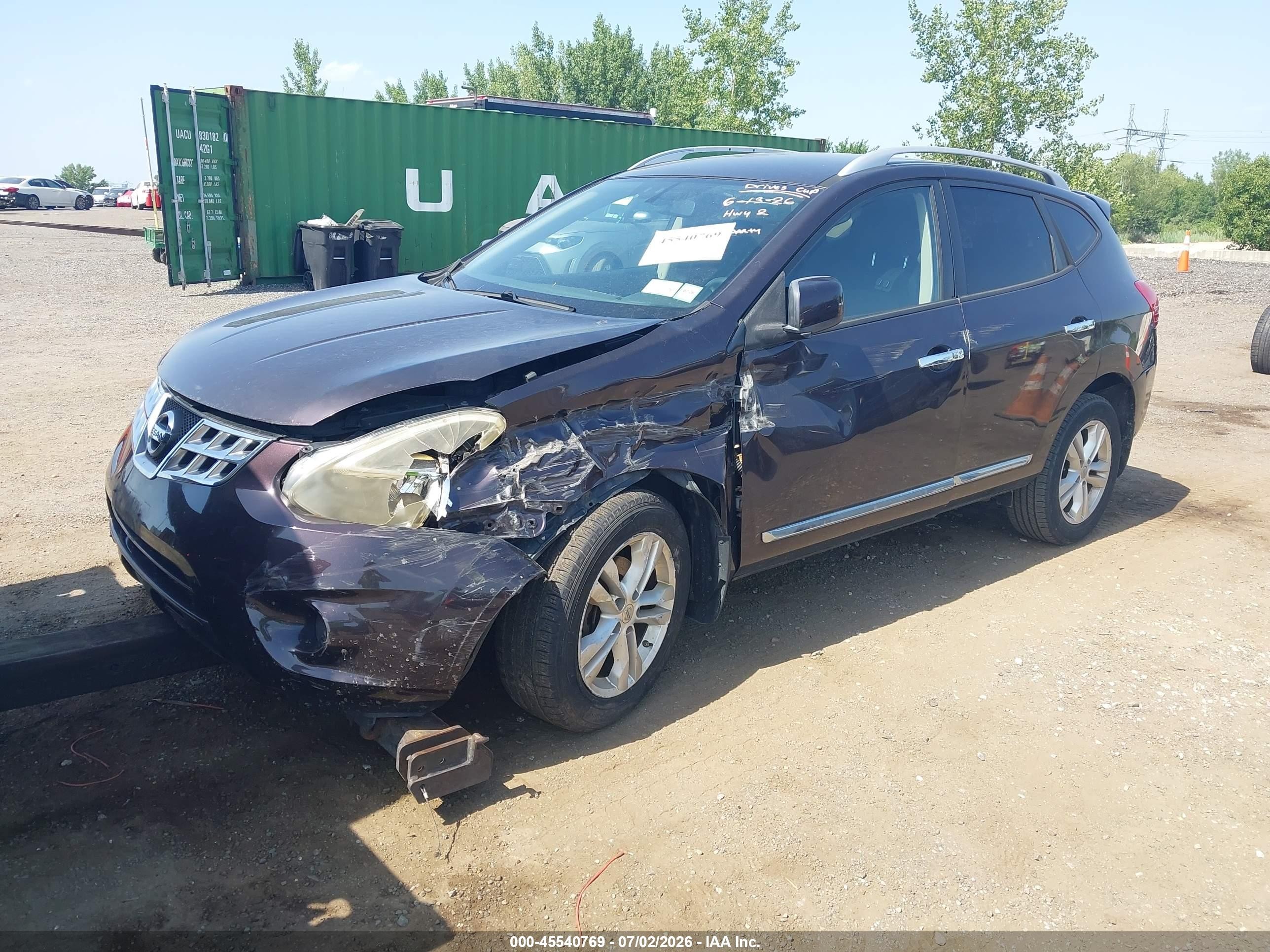 2013 Nissan Rogue Sv Dark Brown vin: JN8AS5MV8DW624783