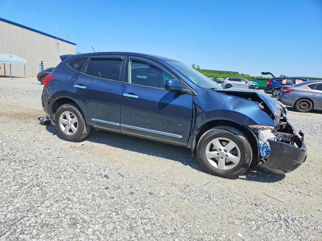 2013 Nissan Rogue S Blue vin: JN8AS5MV8DW627991