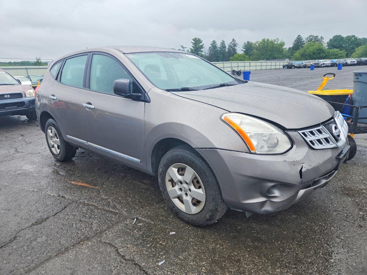 2013 Nissan Rogue S Gray vin: JN8AS5MV8DW635220